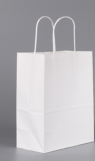 25 White Kraft Paper Bags 33x26x12cm - alt image 0