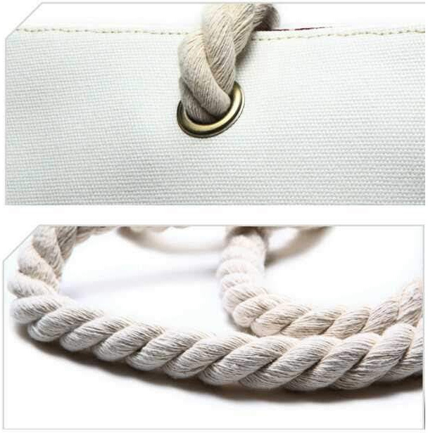 12oz Cotton Rope Handle Bag - alt image 1