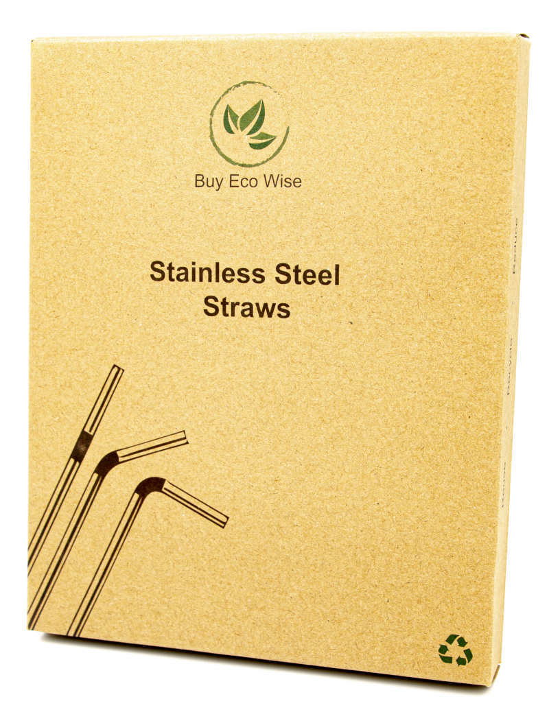 Straight Metal Drinking Straws 25 Pack - alt image 1