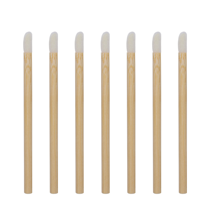 Bamboo Flocked Lip Applicator 50 pieces in Kraft Box - alt image 2