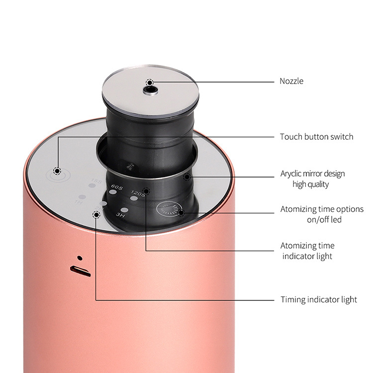 Portable Rechargeable Car Aroma Oil Nebuliser Diffuser - alt image 4