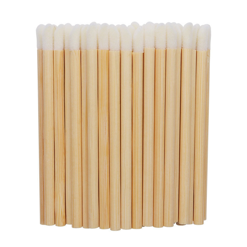 Bamboo Flocked Lip Applicator 50 pieces in Kraft Box - alt image 5