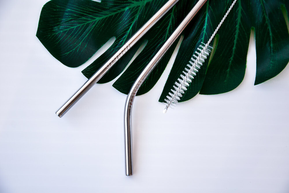 Single Reusable Stainless Steel Drinking Straw - alt image 8