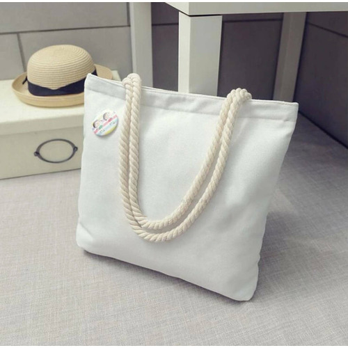 12oz Cotton Rope Handle Bag