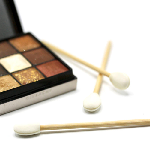 Bamboo Eye Shadow Applicator 50 pieces in Kraft Box