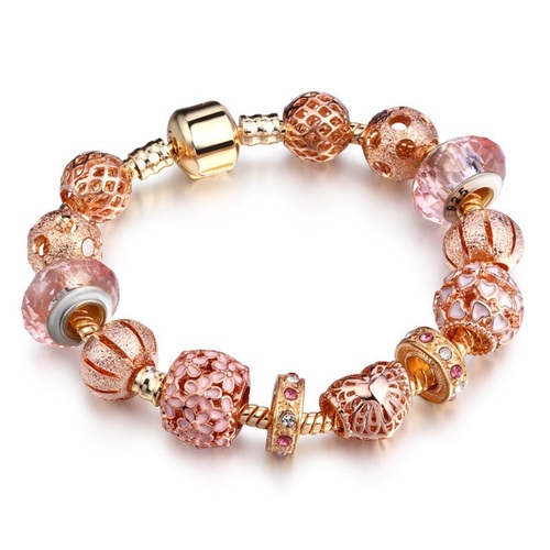 European Charms Beads Bracelet